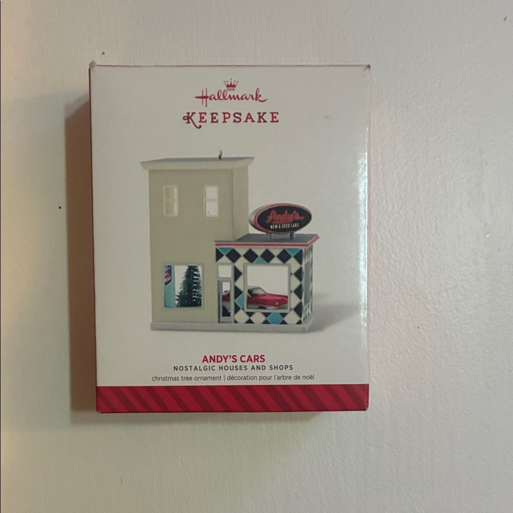 Hallmark Keepsake Andy's Cars Ornament - Cream and Red